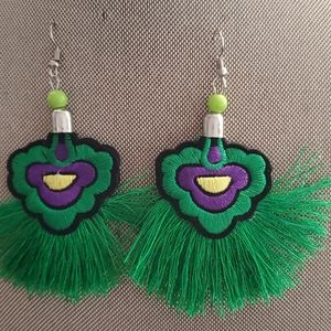 Embroidered Earrings $7 or 2/$10